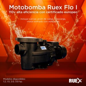 Motobomba Ruex Flo I 1.2 Hp 110V 60Hz